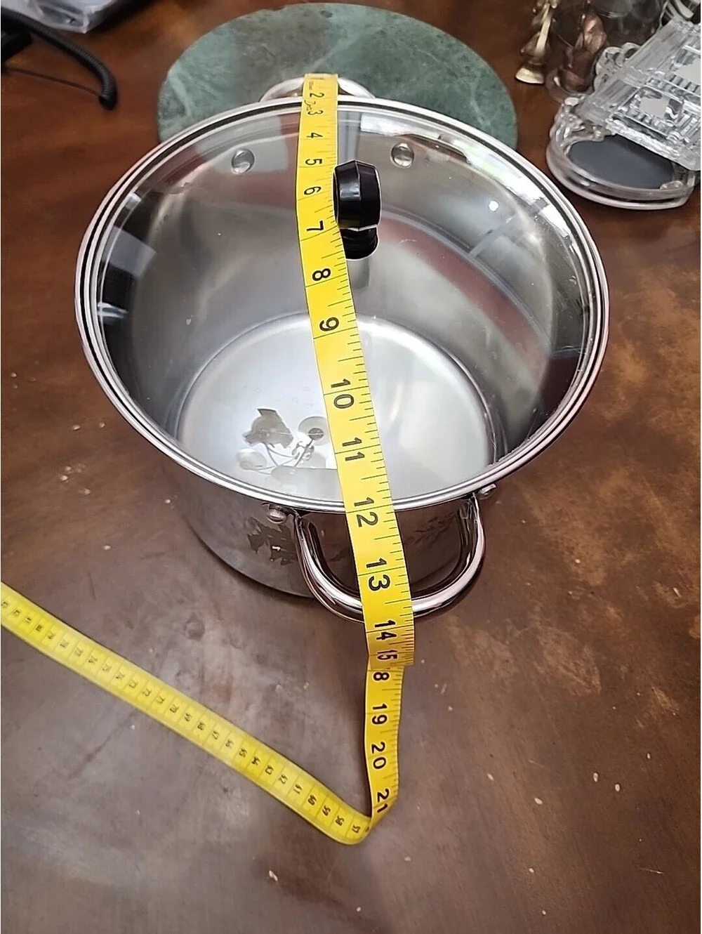 Chefmate Stainless Steel Pasta Pot with Colander Insert & Glass Lid 8 Qt NEW